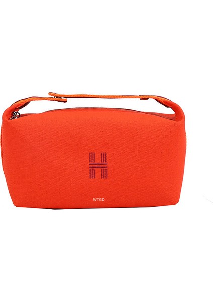 Düz Renk Kozmetik Büyük Kapasiteli Seyahat Taşınabilir Tuvalet Çanta (Yurt Dışından)