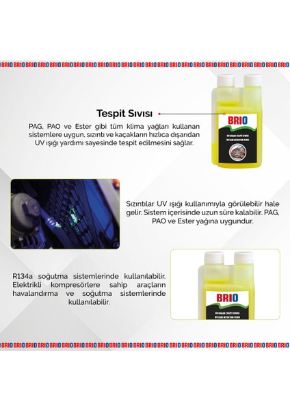 Uv Kaçak Tespit Sıvısı 250 Ml