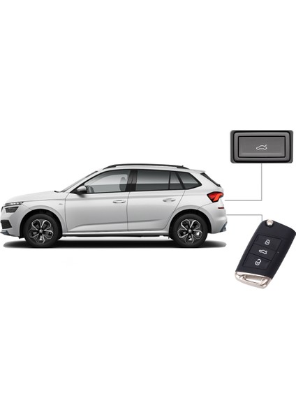 Skoda Kamiq Elektrikli Bagaj Sistemi (2019-2021)