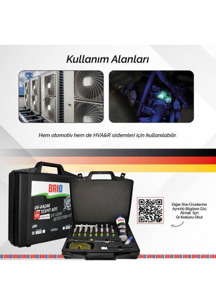 Klima Uv Kaçak Tespit Kiti 12V (Eletrikli Araçlar için de Uygundur)