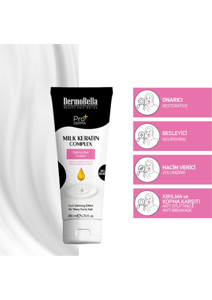 Milk Keratin Complex Bukle Şekillendirici Saç Kremi 200 ml fiyatları