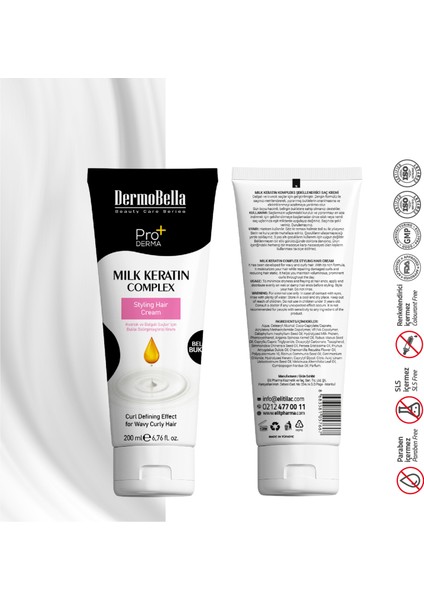 Milk Keratin Complex Bukle Şekillendirici Saç Kremi 200 ml indirimleri