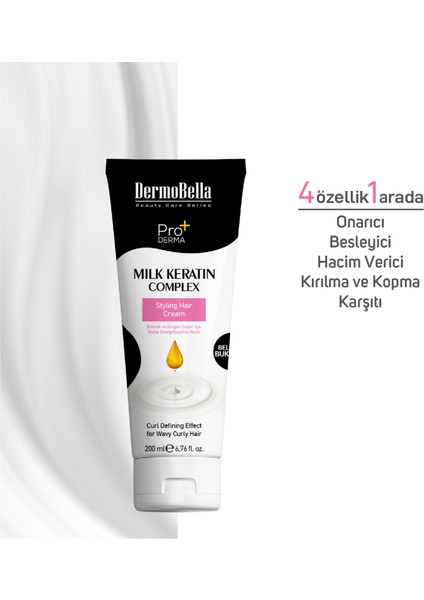 Milk Keratin Complex Bukle Şekillendirici Saç Kremi 200 ml