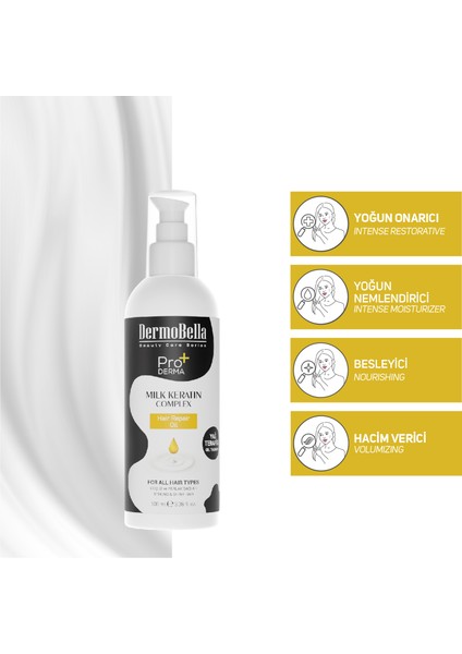 Milk Keratin Complex Saç Onarıcı Yağ 125ML fiyatları