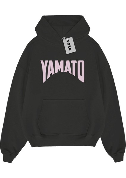 Oversize 3 Ip Kalın Baskılı Hoodie