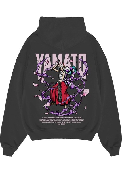 Oversize 3 Ip Kalın Baskılı Hoodie