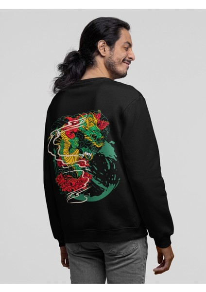 Oversize Dragon Green Sweat