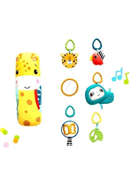HJW08 Fisher Price 3ü1 Arada Yağmur Ormanı Jimnastik Merkezi