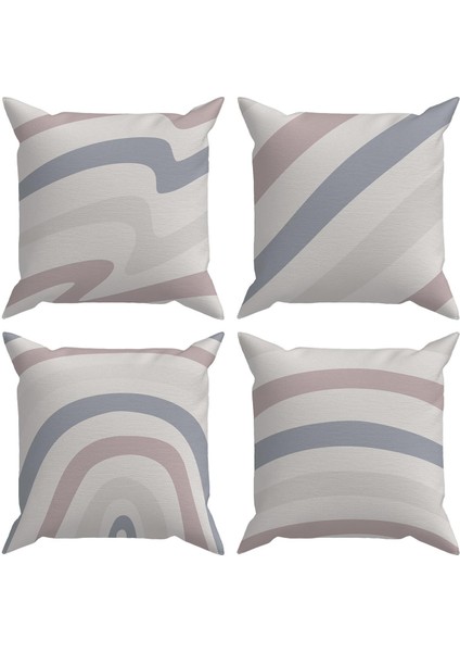 Abstract 4'lü Kırlent Kılıf DS86