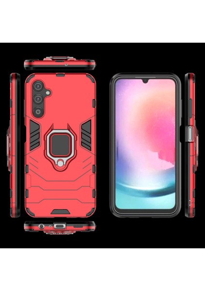 Samsung Galaxy A25 Zil Standlı Darbeye Dayanıklı Telefon Kılıfı (Yurt Dışından)