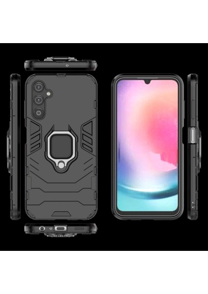 Samsung Galaxy A25 Zil Standlı Darbeye Dayanıklı Telefon Kılıfı (Yurt Dışından)
