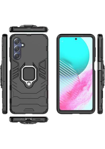 Samsung Galaxy M54 Zil Standlı Darbeye Dayanıklı Telefon Kılıfı (Yurt Dışından)
