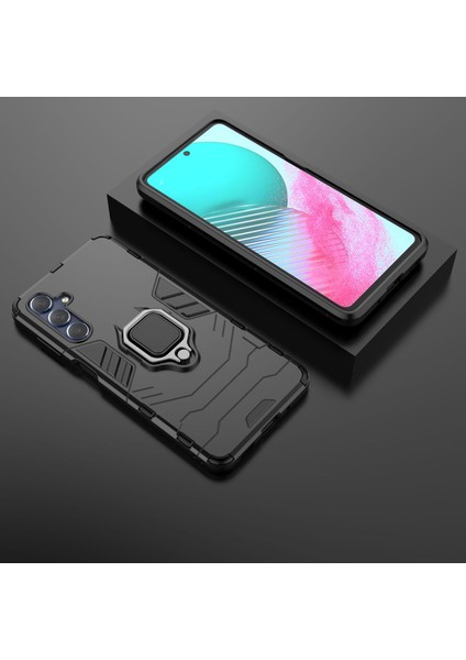 Samsung Galaxy M54 Zil Standlı Darbeye Dayanıklı Telefon Kılıfı (Yurt Dışından)