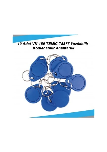 10 Adet VK-150 Temic T5577 Yazılabilir-Kodlanabilir Anahtarlık