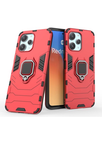 Xiaomi Redmi 12 Zil Standlı Darbeye Dayanıklı Telefon Kılıfı (Yurt Dışından)