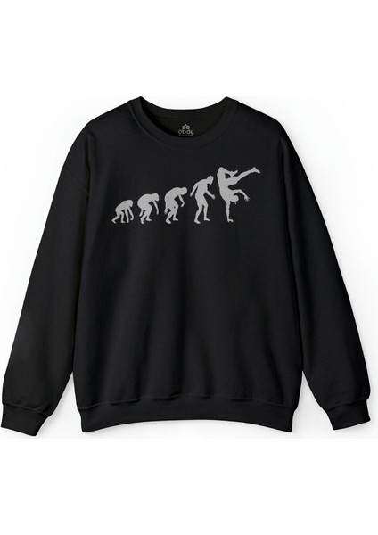 Evolution Evrim Breakdance Break Dance Hip Hop Baskılı Sweatshirt