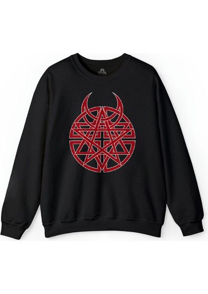 Disturbed Metal Rock Bond Baskılı Sweatshirt