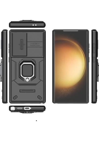 Samsung Galaxy S24 Ultra Darbeye Dayanıklı Kamera Kapaklı Telefon Kılıfı (Yurt Dışından) fiyatları