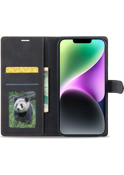 Iphone 14 Için Artı Tam Koruma Cep Telefonu Kapağı Standı F1 Serisi Flip Deri Cüzdan Kılıfı (Yurt Dışından)