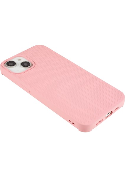 Iphone 14 Plus Doku Doku Için Slip Anti-Slip Telefon Kılıfı Güçlendirilmiş Köşeler Yumuşak Tpu Çizilmeye Dayanıklı Kapak Pembe (Yurt Dışından)