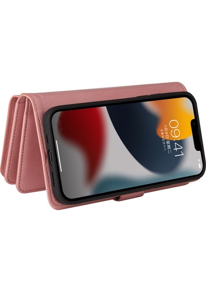 Iphone 14 Için 6.7 Inç Pu Deri Çoklu Kart Yuvası Kılıf Zipper Cep Cüzdan Stand Cilt Touch Telefon Kapak Pembe (Yurt Dışından) fiyatları