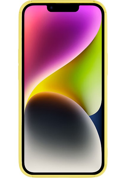 Iphone 14 Plus Doku Doku Için Slip Anti-Slip Telefon Kılıfı Güçlendirilmiş Köşeler Yumuşak Tpu Çizilmeye Dirençli Örtü Sarı (Yurt Dışından) modelleri