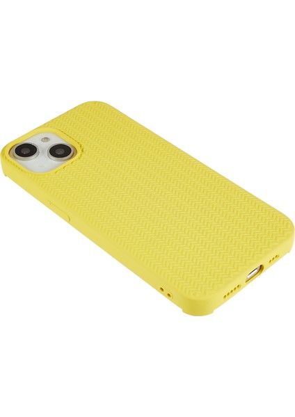 Iphone 14 Plus Doku Doku Için Slip Anti-Slip Telefon Kılıfı Güçlendirilmiş Köşeler Yumuşak Tpu Çizilmeye Dirençli Örtü Sarı (Yurt Dışından) fırsatları