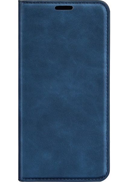 Iphone 14 Pro Max Için Max 6.7 Inç Yumuşak Ten Duygu Deri Folio Kitap Flip Cover Yatay Görüntüleme Standı Manyetik Emilim Telefon Kılıf Mavisi (Yurt Dışından) fiyatları