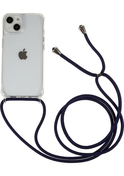 Iphone 14 Için Geri Kılıf Plus Clear Tpu+Akrilik Şok Emici Telefon Örtüsü Landard-Dark Blue (Yurt Dışından)