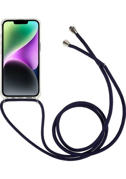 Iphone 14 Için Geri Kılıf Plus Clear Tpu+Akrilik Şok Emici Telefon Örtüsü Landard-Dark Blue (Yurt Dışından)