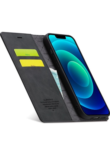Iphone 14 Için Pu Deri Cüzdan Folio Flip Case Manyetik Otomatik Absorbed Stand Kapak Black (Yurt Dışından) fiyatları