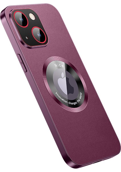 RH05 Iphone 14 Için Telefon Kılıfı Plus Manyetik Telefon Kapağı Pu Deri Kaplamalı Yumuşak Tpu Pc Vaka Doğru (Yurt Dışından)