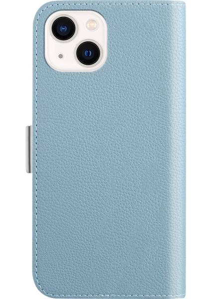Iphone 14 Için Telefon Kılıfı Plus 6.7 Inç Litchi Doku Fingerprint Anti-Fingerprint Candy Rengi Deri Anti-Drop Manyetik Stand Kabuğu Cüzdan-Mavi (Yurt Dışından) indirimleri