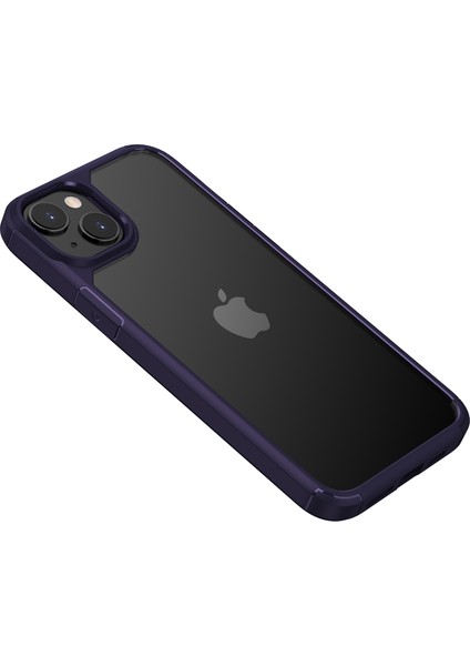 Iphone 14 Için Savunma Zırh Serisi Plus Clear Telefon Shell Tpu+Pc Damla Geçirmez Telefon Kapak Mavisi (Yurt Dışından)