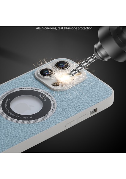 Forestl Digital Iphone 14 Pro Max Telefon Kılıfı Için Magsafe Deri Kaplamalı Tpu Kapağı Glitter Cam Lens Koruyucu-Orange ile Uyumlu (Yurt Dışından)