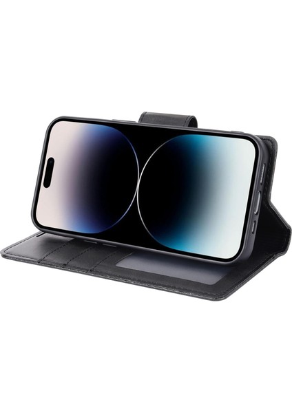 Iphone 14 Pro Max Pu Deri Stand Cüzdan Kılıfı Çıkarılabilir 2'si 1'öre Çıkarılabilir Telefon Kapak Black (Yurt Dışından)
