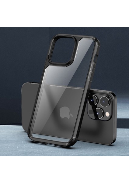 Iphone 14 Pro Max Için Max 6.7 Inç Koruyucu Kasa Pc+Tpu Hibrit Şok Geçirmez Telefon Kapak-Kırmızı (Yurt Dışından)