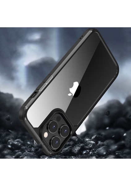 Iphone 14 Pro Max Için Max 6.7 Inç Koruyucu Kasa Pc+Tpu Hibrit Şok Geçirmez Telefon Kapak-Kırmızı (Yurt Dışından)