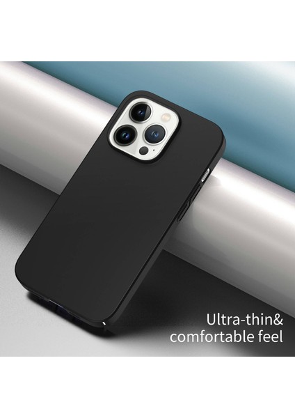 Iphone 14 Pro Max Anti-Cratch Camera Koruma Pc Telefon Kılıfı Şok Geçirmez Düz Renkli Cep Telefonu Arka Kapak-Siyah (Yurt Dışından) fiyatları