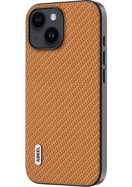 Iphone 14 Için Karbon Fiber Doku Için Telefon Geri Arka Kasa Pu Deri Kaplı Pc+Tpu Kapak Işığı Kahverengi (Yurt Dışından) fiyatları