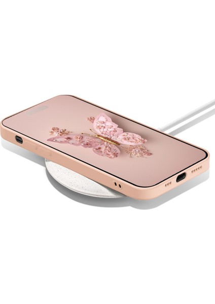 Temperli Cam+Tpu Iphone 14 Pro Max Anti-Drop Kelebek Desen Telefon Case-Dark Mor (Yurt Dışından)