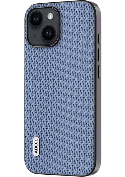 Iphone 14 Için Karbon Fiber Doku Için Telefon Geri Arka Kasa Pu Deri Kaplı Pc+Tpu Kapak-Baby Mavi (Yurt Dışından) fiyatları