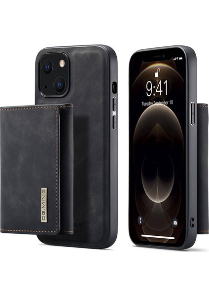 Iphone 14 Için 6.7 Inç Çıkarılabilir Manyetik 2'si 1'ör Cüzdanı Çizik Anti-Cüzdan Telefon Kasası Pc+Tpu+Pu Deri Koruyucu-Black (Yurt Dışından)