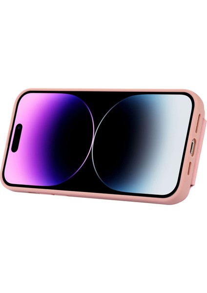 Iphone 14 Pro Maks Kart Torbası Tasarımı Şok Geçirmez Cilt Touch Pu Deri Kaplamalı Tpu Geri Kılıf Manyetik Yüzük Kickstand-Pink (Yurt Dışından) indirimleri