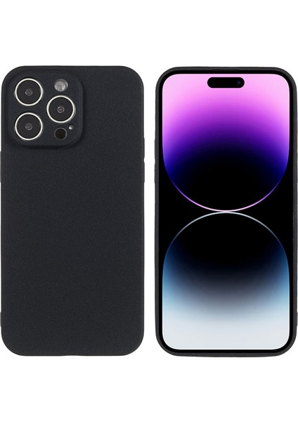Iphone 14 Pro Max Max Için Çift Taraflı Mat Geyik Karşıtı Tpu Anti Tpu Kılıf Anti-Drop Anti-Çizgiye Karşı Kıta Arka Kapak Black (Yurt Dışından)