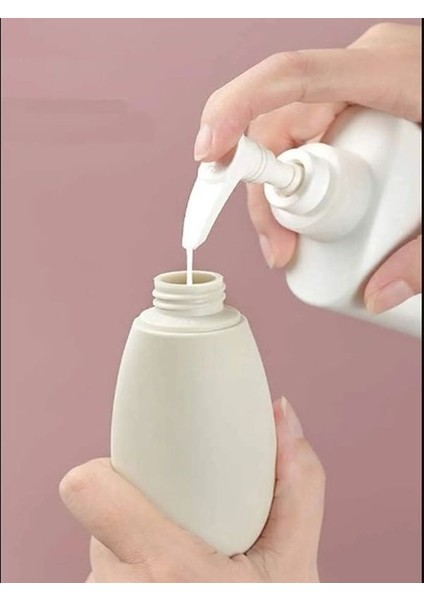 3 Adet Çok Amaçlı Seyahat Tipi Doldurulabilir Krem Şampuan Şişe Seti Krem Kutusu 60 ml 3 Adet