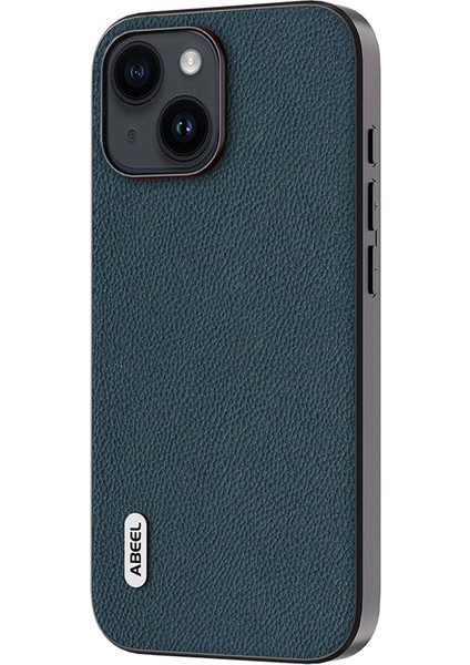 Iphone 14 Plus Telefon Kasası Cowhide Deri Kaplamalı Pc+Tpu Fine Litchi Doku Arka Kapak Yeşil (Yurt Dışından) fiyatları