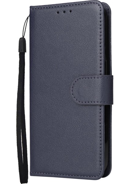 Iphone 14 Için 6.7 Inç Anti-Drop Stand Kapağı Folio Flip Pu Deri Deri Cüzdan Cep Telefon Kılıfı Lanyard-Mavi (Yurt Dışından) indirimleri