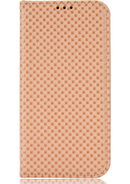 Iphone 14 Pro Max Stand Tasarım Magnetic Otomatik Emilmiş Telefon Cüzdanı Kapak Bej (Yurt Dışından)