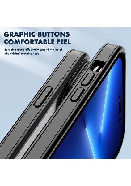 Iphone 14 Için Plus Cilt Touch Hissed Hissetilmiş Ka Telefon Kılıf Anti-Çizgi Tpu+Pc Kapak Black (Yurt Dışından) fiyatları